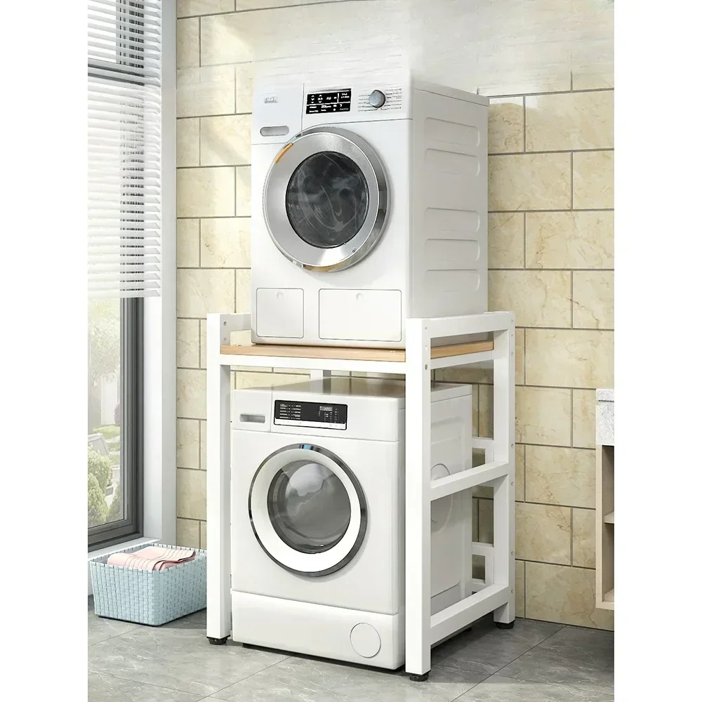 Washing machine storage rack, drum, double-layer floor to ceiling balcony, laundry detergent rack, dryer, dishwasher, stacking r