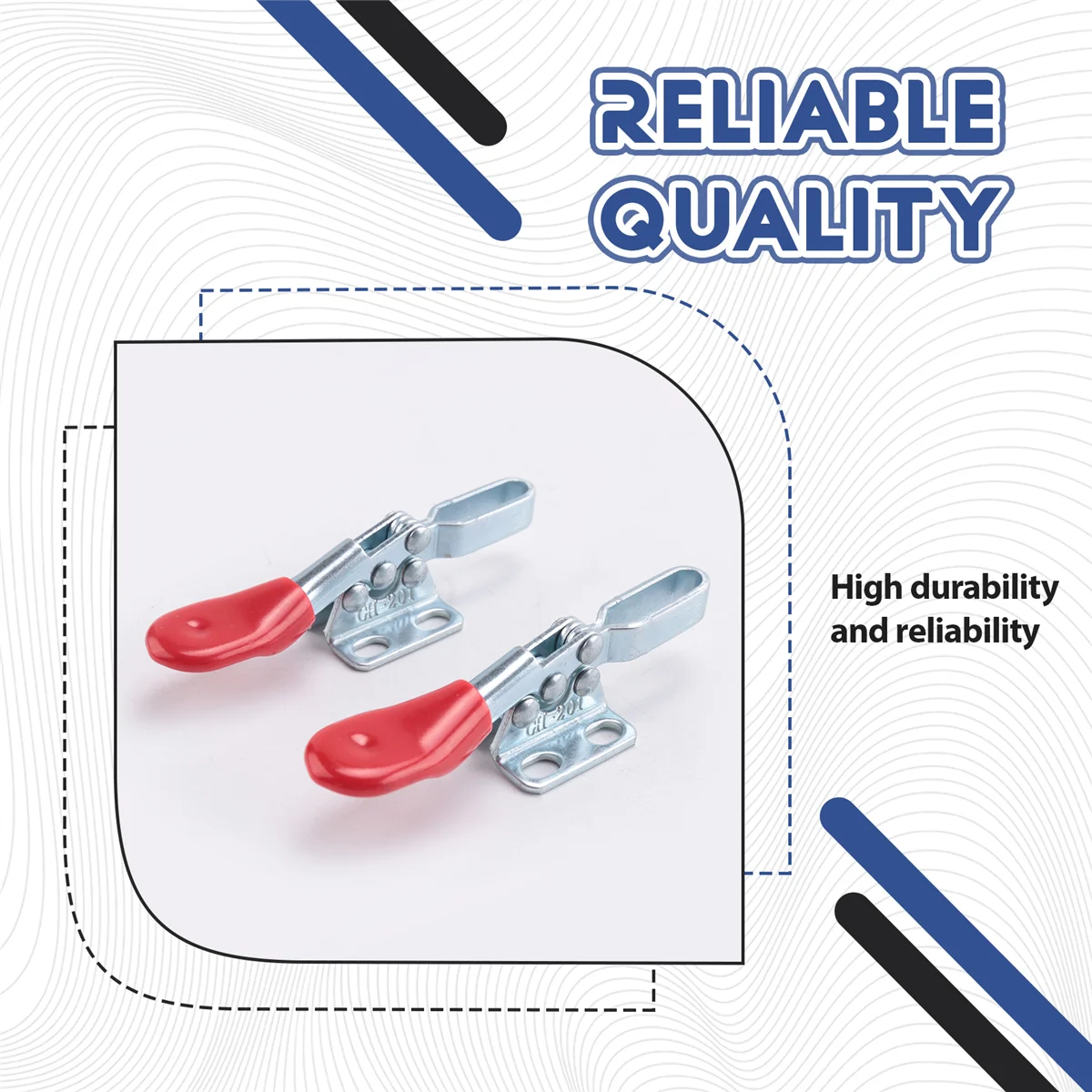 A06K 4 قطع مشبك تبديل سريع الإصدار GH-201 مضاد للانزلاق أفقي 59 رطل قدرة القابضة لتشغيل الماكينة والأعمال الخشبية #6