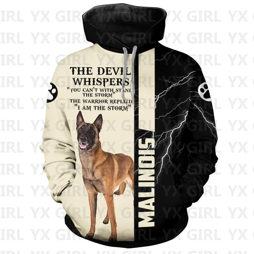 

Belgian Makinoi/Chihuahua/Corgi/Doberman/Rottweilers 3D Printed Hoodie Women For Men Pullovers Street Tracksuit Love Dog Gift