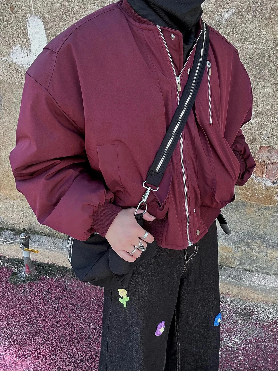 

Красная куртка-бомбер Pilot Jaet для мужчин, утепленная, из хлопка, осенне-зимняя верхняя одежда, молодежный повседневный стиль