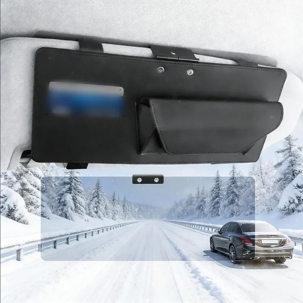 

Car Snow-resistant Polarized Sun Visor Black Extender With And Strap Interior Accessories 30*14.5*3cm