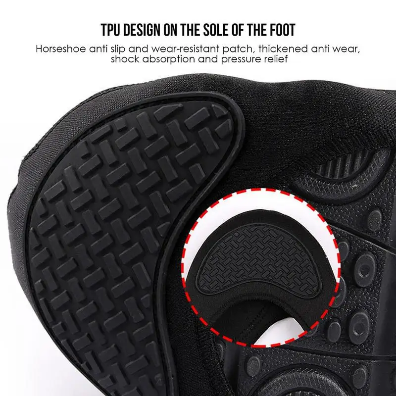 Motorcycle Shoe Protector Motorcycle Boot Cover Shift Pad Diving Fabric Anti-skid Protection Fixed For Sports Shoes Boots Shoes