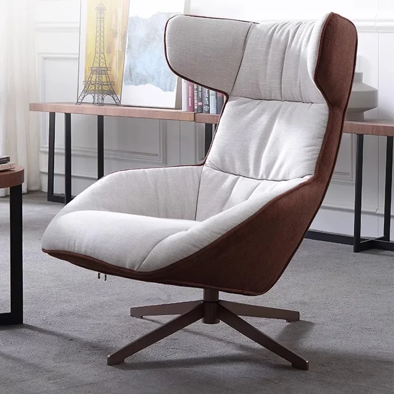 

yj19 Nordic Designer Lazy Sofa Rotating Light Luxury First-Class Cabin Model Room Single Chair