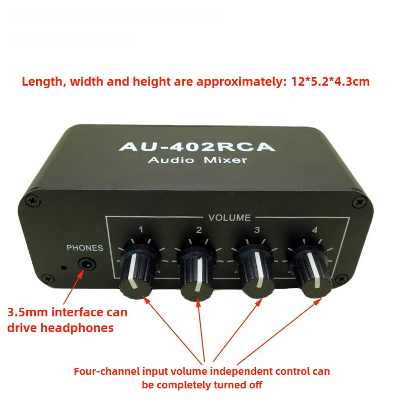 SOTAMIA واجهة لوتس ثنائية القناة متعددة القنوات مصدر الصوت المدخلات خالية من التبديل خلط خلاط أربعة في واحد أربعة في اثنين خارج
