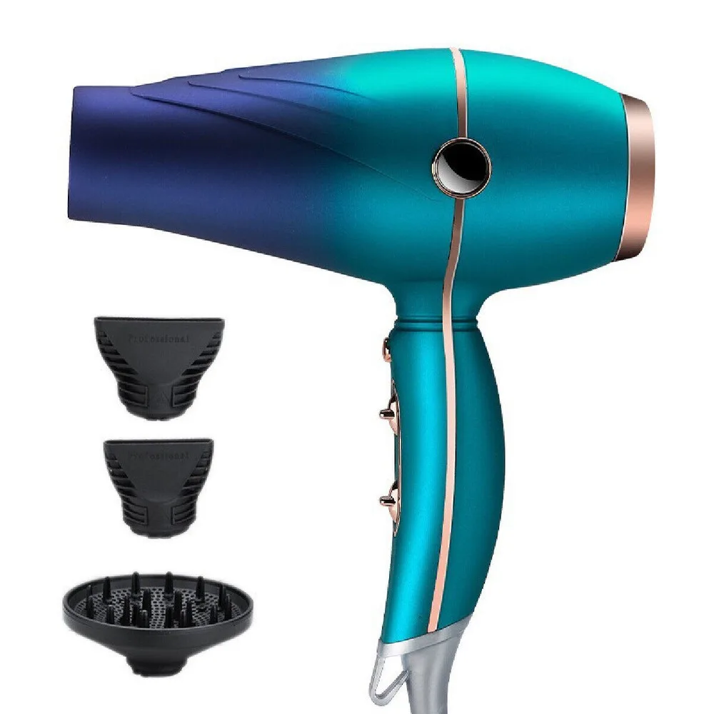 Hair 2000W Professional Style Nozzle Quiet Blower Pro Salon Dryer Blow UK