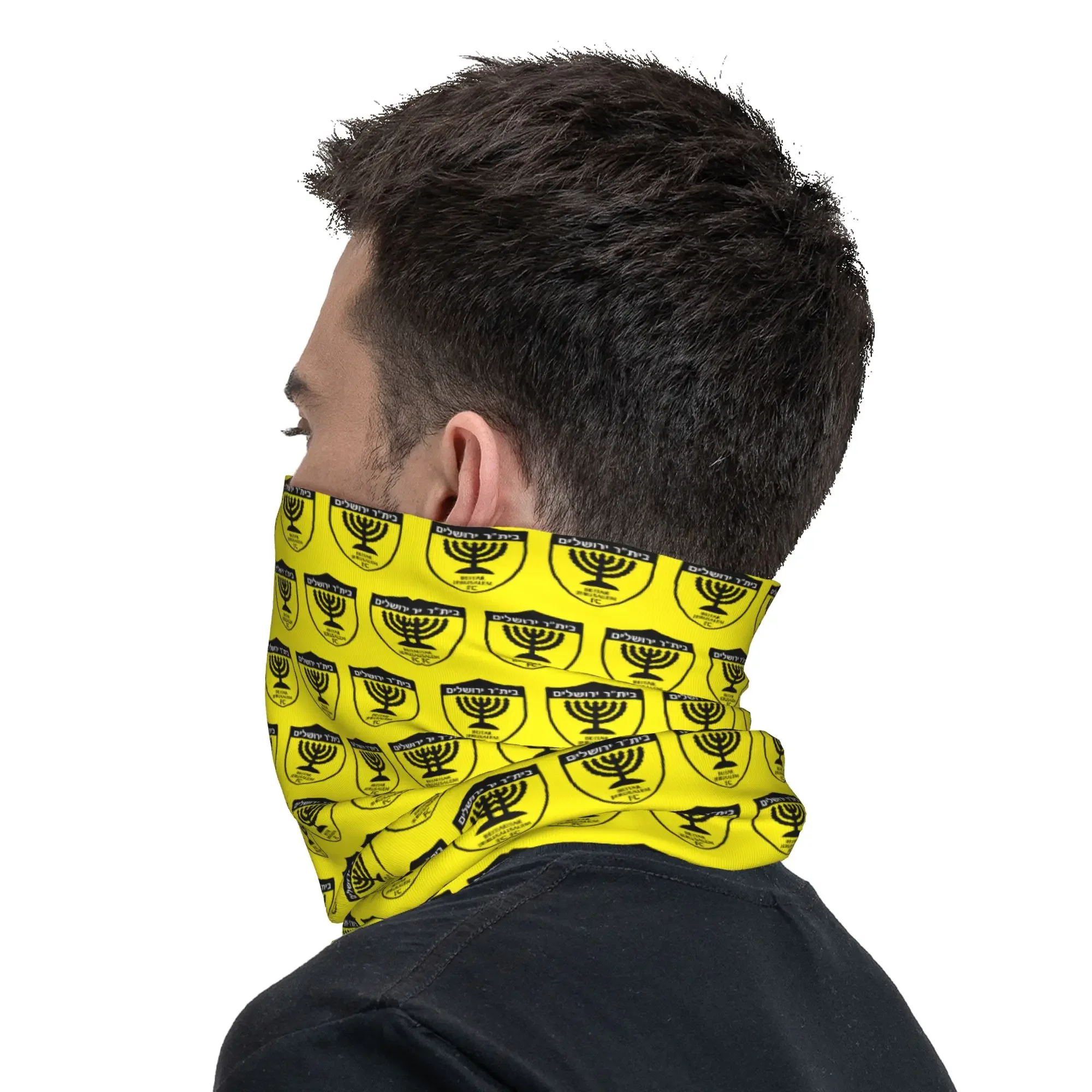 New Beitar Footbally Jerusalem FC Winter Headband Neck Warmer Men Women Hiking Running Tube Scarf  Face Bandana Gaiter view 6