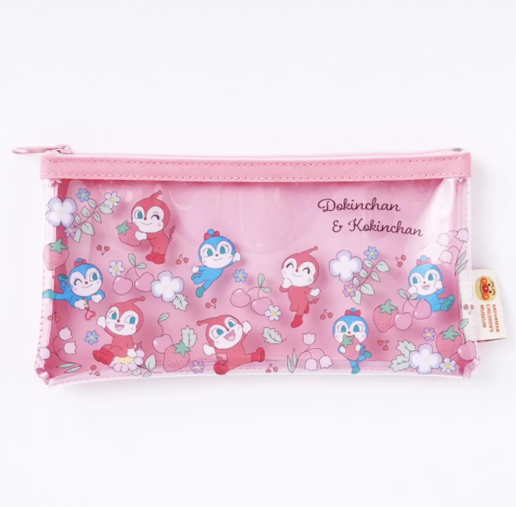 

New Cute Anime Anpanman Girls PVC Pencil Bags Children Pen Cases Women Make up Cosmetic Bags