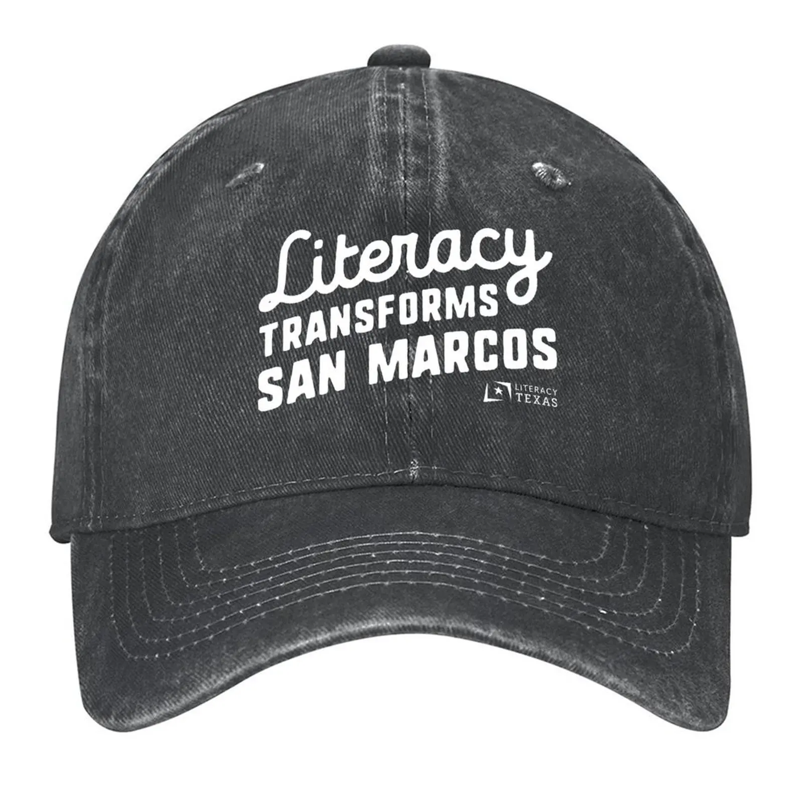 

Literacy Transforms San Marcos + Literacy Texas logo - TX education and adult learning Baseball Cap