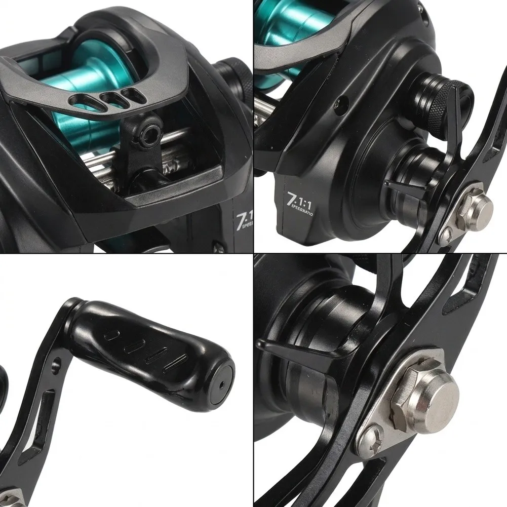 Carbon Rocker Arm Reel DC Baitcasting Reel For Competitive Fishing 4 1 Ball Bearings Infinite Adjustment Brakes