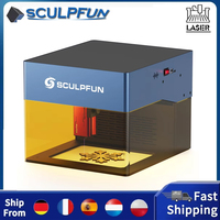 Sculpfun Icube Pro 5W Laser Engraver 0.06mm Laser Spot 10000Mm/Min Engraving Speed 32-Bit Motherboard Replaceable Lens