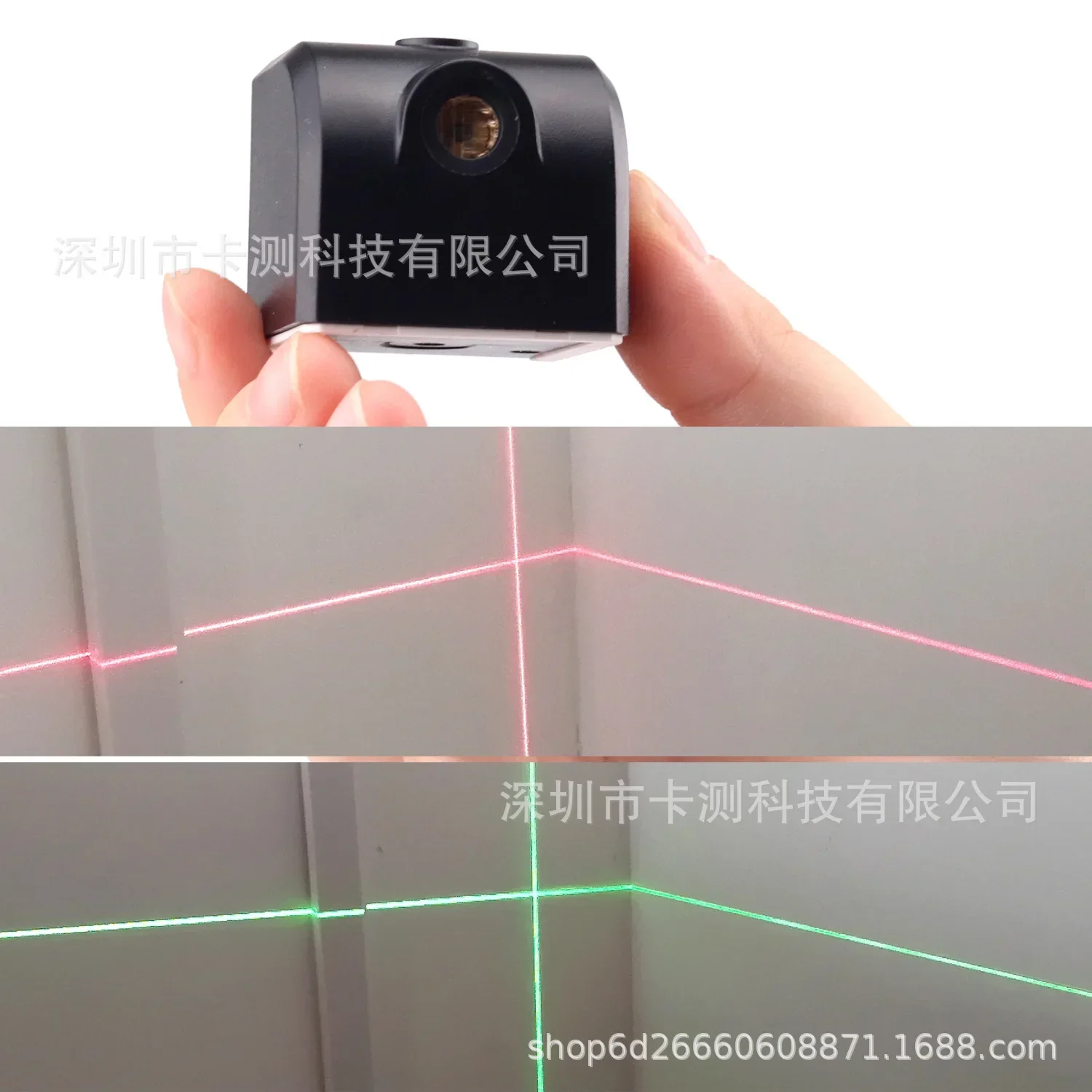 New rechargeable laser level, red light, green light, mini two line infrared decoration and home tools