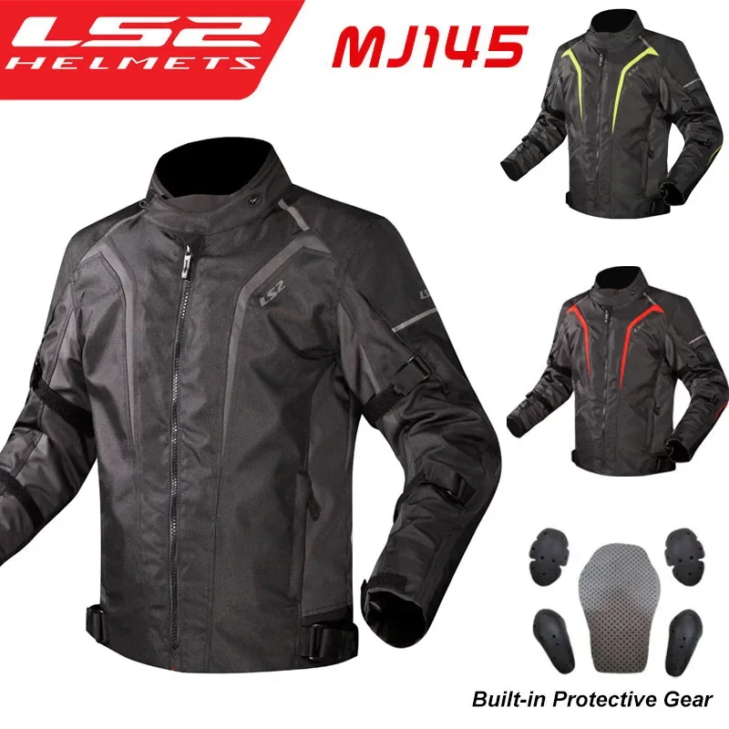 LS2 оригинальная мотоциклетная куртка, брюки, комплект одежды для верховой езды, ветрозащитная теплая мотоциклетная куртка, мужская куртка для мотокросса с защитой от падения, уровень CE