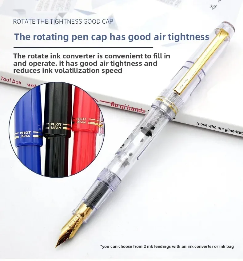 1 قطعة قلم حبر الطيار 78 جرام + الأصلي Lridium القلم هدية صندوق المدرسة ممارسة الخط EF/ F/ M بنك الاستثمار القومي Con40 محول 1 قطعة