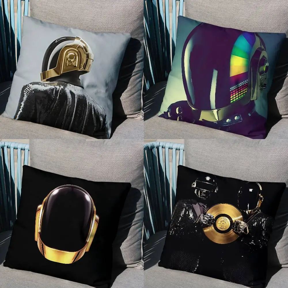 

Band cool Daft Punk Pillow Case Pillow Case Living Room Sofa Cushion Cover Suitable For Home Bedroom Room Decoration