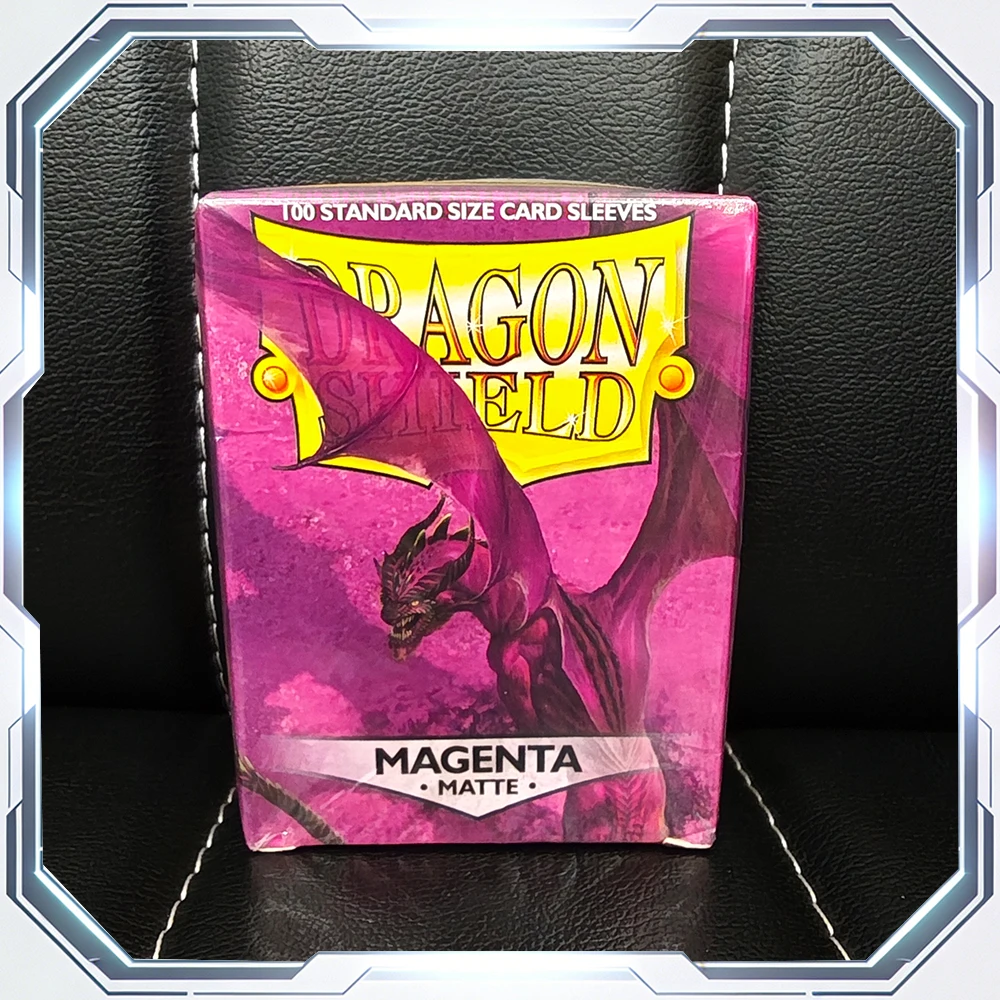 Fundas para tarjetas Dragon Shield de 100 quilates, fundas de tamaño estándar TCG con magenta mate, Protector de tarjetas TCG, fundas PTCG/FAB de 66x91mm para los fanáticos