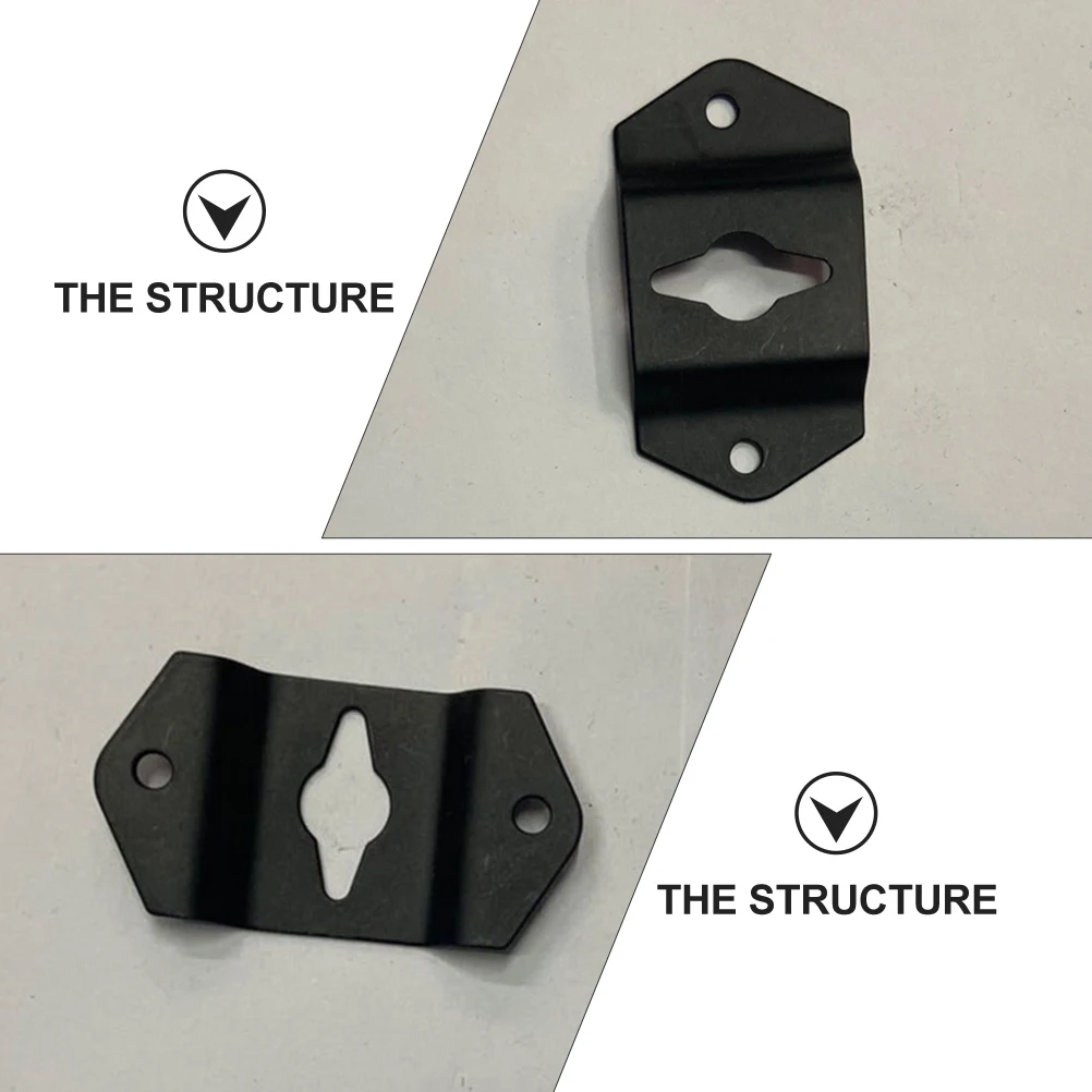 

20 PCS Speaker Hanging Holder Small Hook Hanger Connector Plate Hooks Black Wall Mount