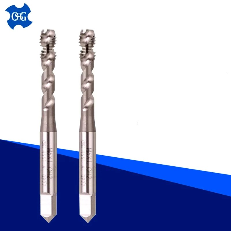 

Janpan OSG HSSE 2 Fluted Flat Head Spiral Fluted Tap EX-AL-SFT M2 M3 M4 M5 M6 M8 M10 M12 Machine Screw Thread Taps For Aluminum