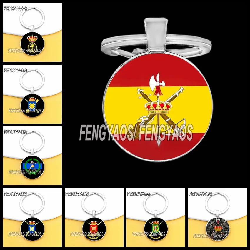 Spanish Legion Keychains Spain Flag Key Chain for Men and Women