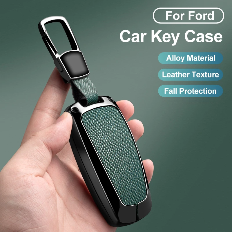 Funda protectora de Metal para llave de coche, carcasa protectora para Ford Explorer Mustang Fusion Escape F150 F250 F350 F450 F550 Ford Raptor 2020 2021