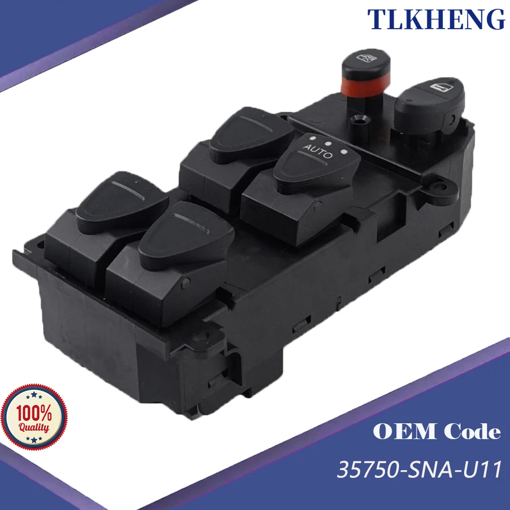 

35750-SNA-U11 RHD Front Electric Window Control Switch For Honda Civic FD FD1 FD2 2006-2011
