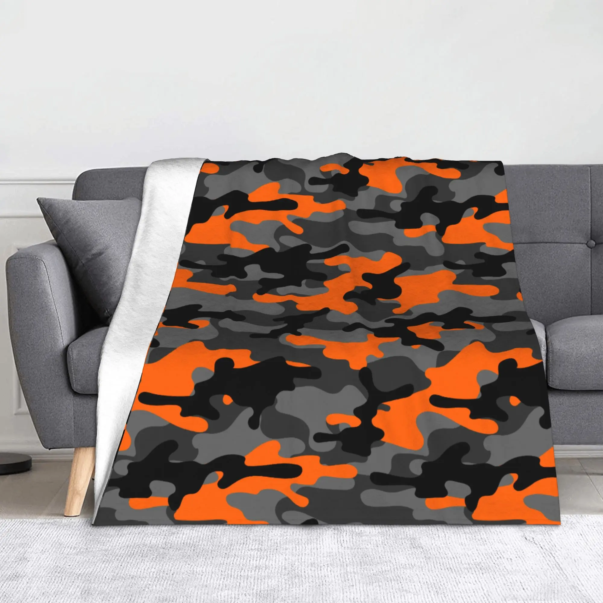 

Camo Camouflage Blankets Coral Fleece Plush Printed Multi-function Lightweight Throw Blankets for Bed Outdoor Bedding Throws