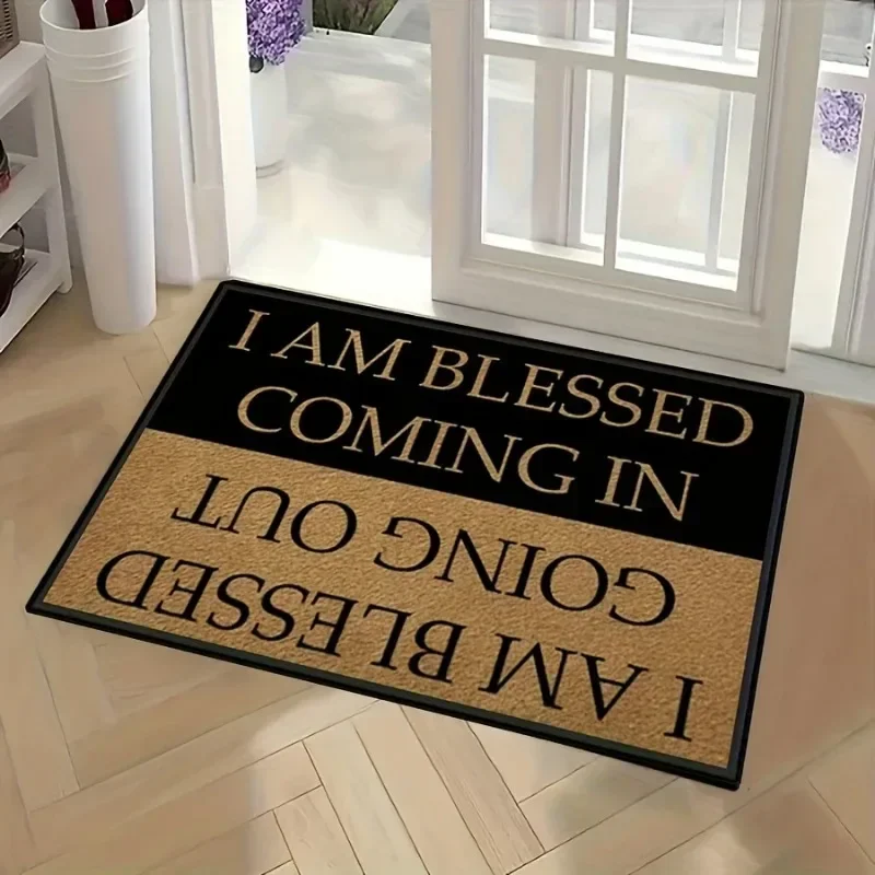 Welcome Door Rug Dirt Resistant Home Decorative Carpet Indoor Outdoor Entrance Mat Absorbent Bath Mats For Living Room Bedroom