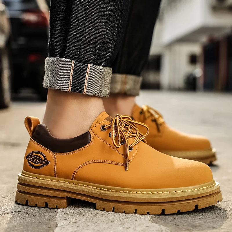 

New Men's Shoes: Chelsea Boots for Men, One-Click Slip-On Fashion Boots, Large-Size Reversible Leather Short Boots, Men's Genuin