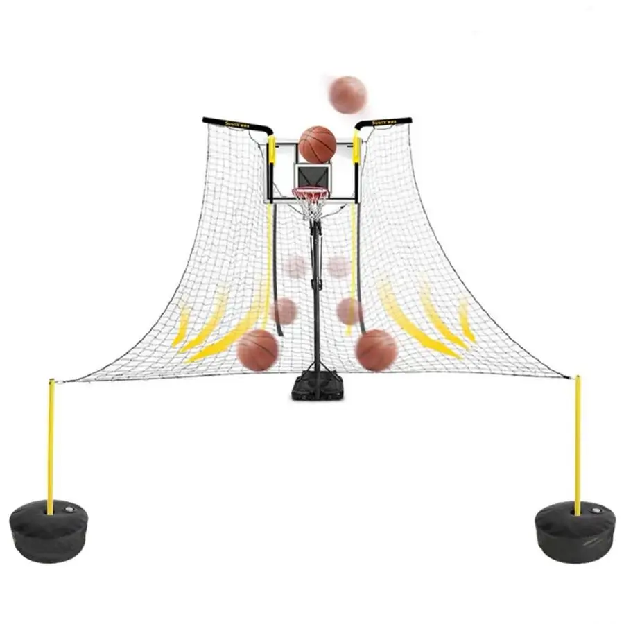 شبكة إرجاع كرة السلة RebounderRotating، مرفق إرجاع كرة السلة للأماكن الخارجية #1
