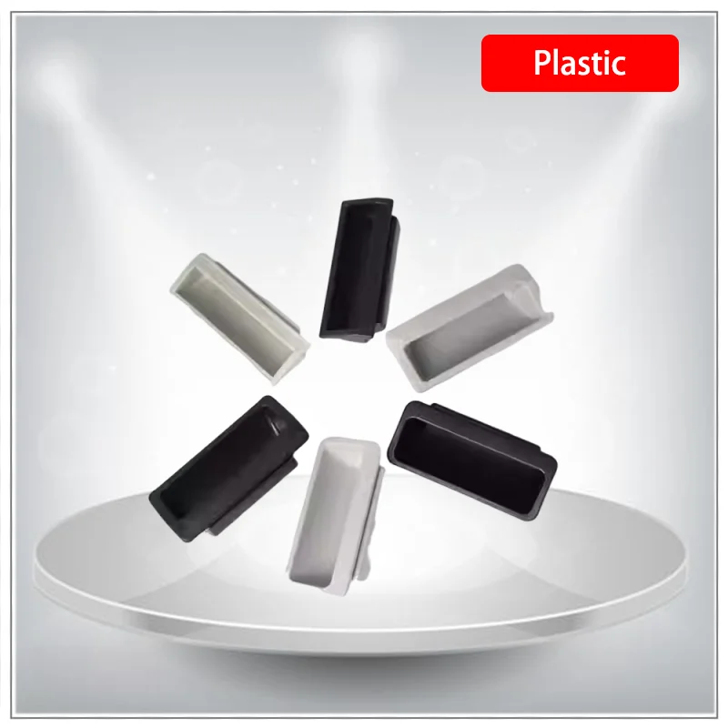 

Black ABS Plastic Embedded Buckle Handle for Sliding Door Cabinet Drawer Electrical Box - Durable Sliding Mechanism