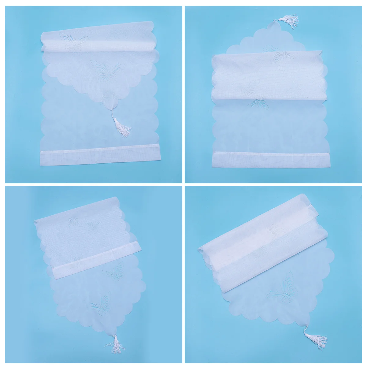 

Curtain 40X90 Creative Embroidered Triangle Drape Window Room Decor Home Office Bedroom Hotel Interior Artistic Design Smooth