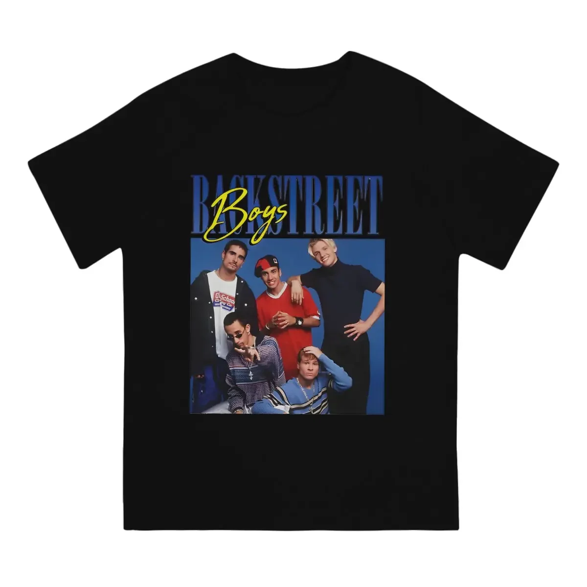 Backstreet Boys Men's TShirt BSB Individuality T Shirt Harajuku Streetwear New Trend