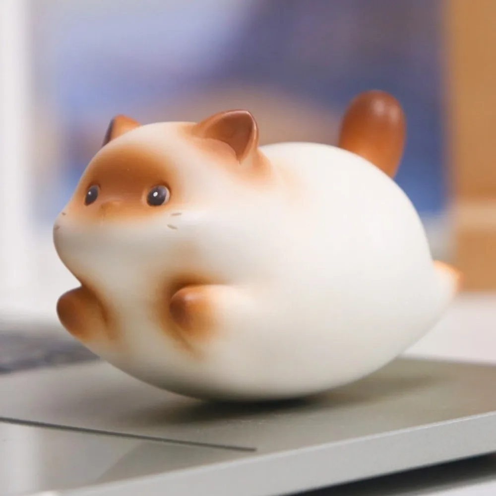 

Креативная качающаяся кукла с изображением кота, мультяшный пухлый кот, украшение из смолы, мини-милый кот, автомобильные украшения, подарки