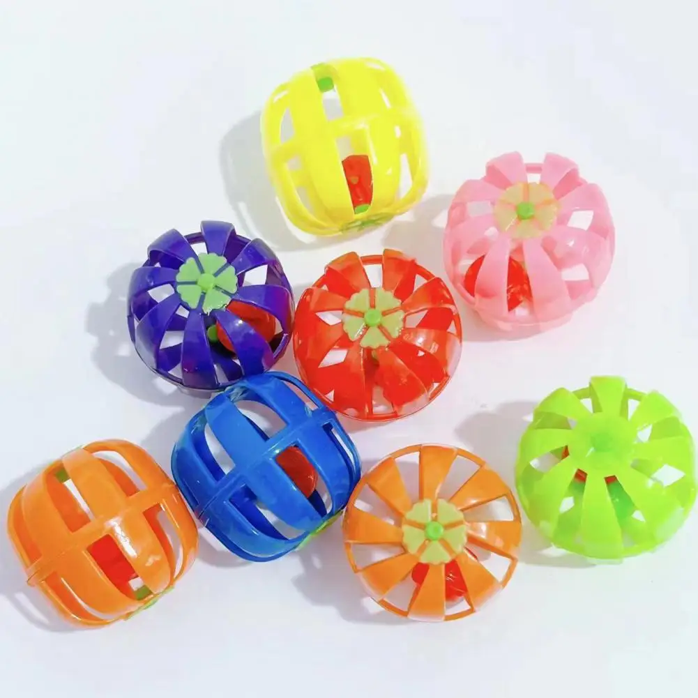 5Pcs Cat Toy Interactive Cat Ball Toy with Bell Scratch-Resistant Fun Pumpkin Shape Pet Training Toy Pet Supplies