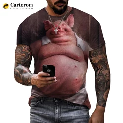 Funny Animal Pig Men Women New Fashion Cool 3D Printed T-shirt Summer Hip Hop Casual Style T Shirt Streetwear Tops Dropshipping