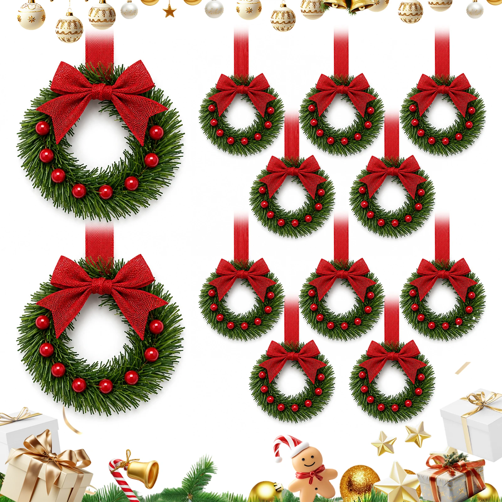 Mini Christmas Wreath Set 1