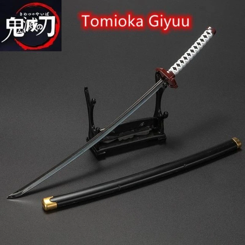 26CM Demon Slayer Katana Kamado Tanjirou Bamboo Sword Anime Cosplay Prop Wooden Weapon Model  Ninja Blade Katana Decor