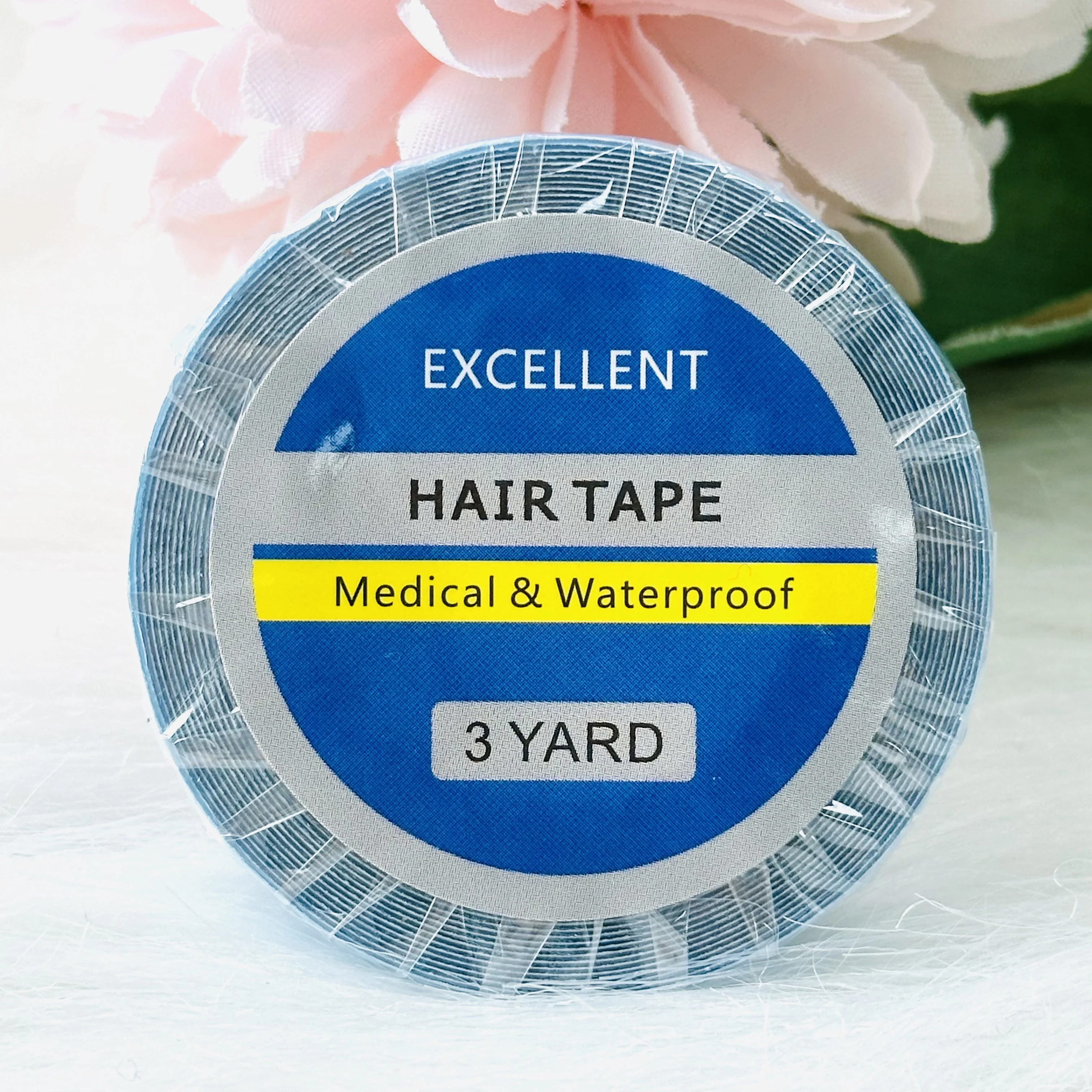 2 рулона синей ленты, прочная клейкая двухсторонняя система замены ленты для наращивания человеческих волос, кружевные парики, парик 0,8 см