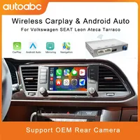 Wireless Carplay Android Auto Tech Box pour VW, Para Volkswagen SEAT Leon Ateca Tarraco 2016-2019 MIB Mirror Link Car Airplay