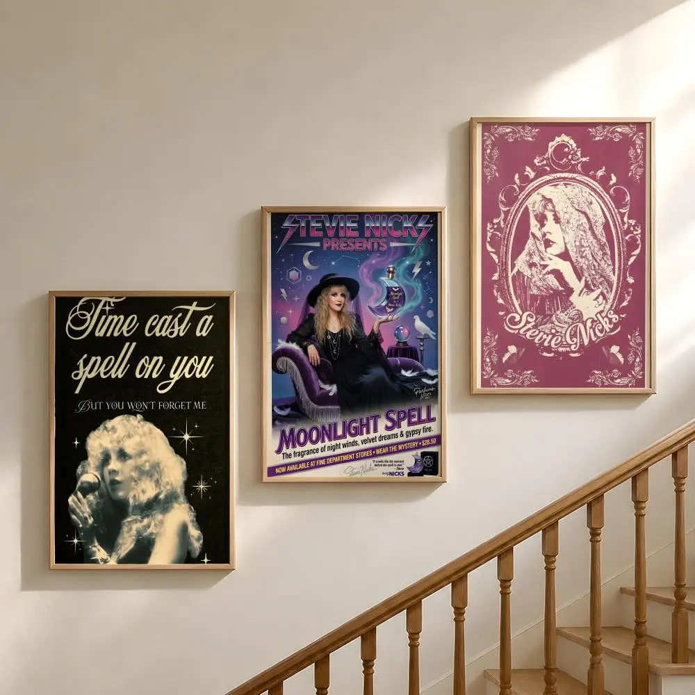 Singer S-Stevie N-Nicks Fleetwood Mac Poster Waterproof HD Modern Peel And Stick Wall Decor Bedroom Living Room Dorm Office