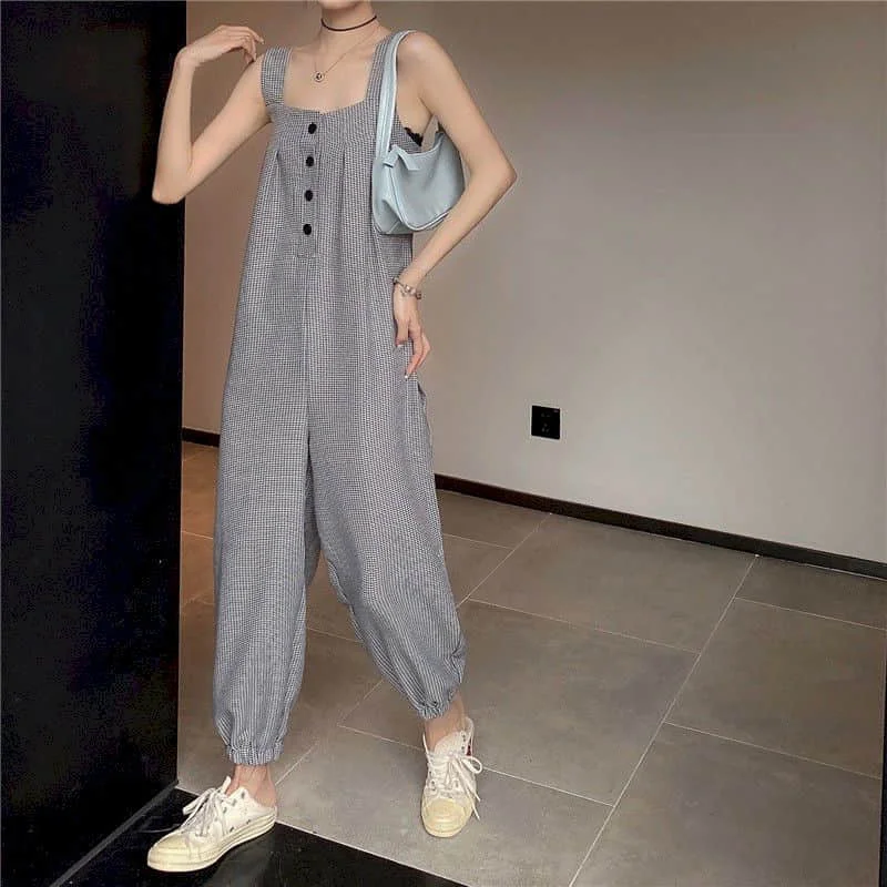 Rompers Jumpsuit Women Sleeveless Casual Stripe One Piece Outfit Women Playsuit Vintage Pants Overalls for Women Leggings Pants