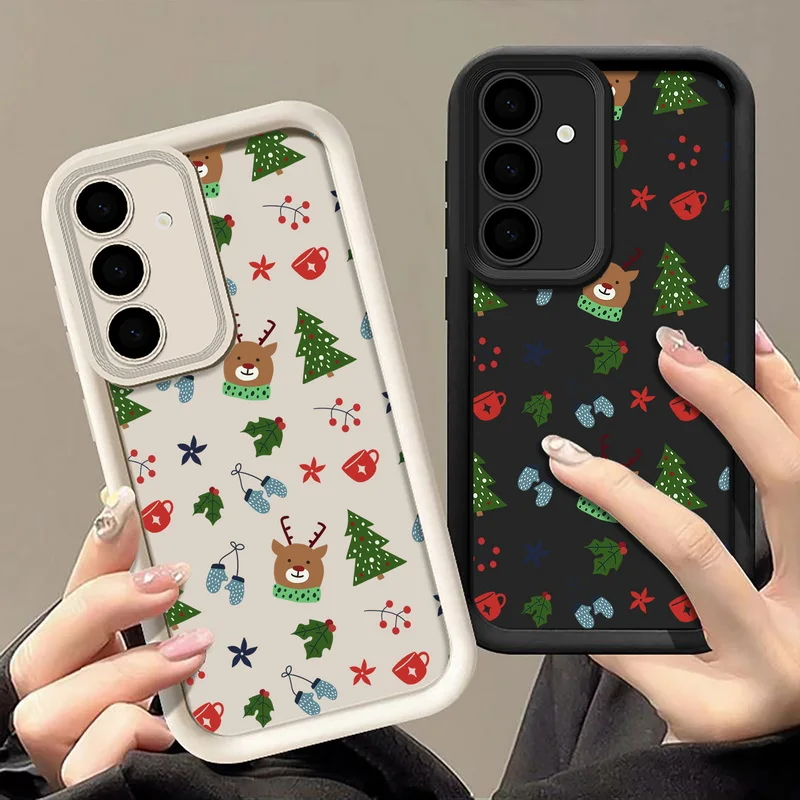 Custodia per telefono di Natale del fumetto per Samsung Galaxy A56 A16 A17 A36 A26 A55 A54 A15 5G S24 S25 FE S24 S23 S22 Ultra S25 Edge Cover