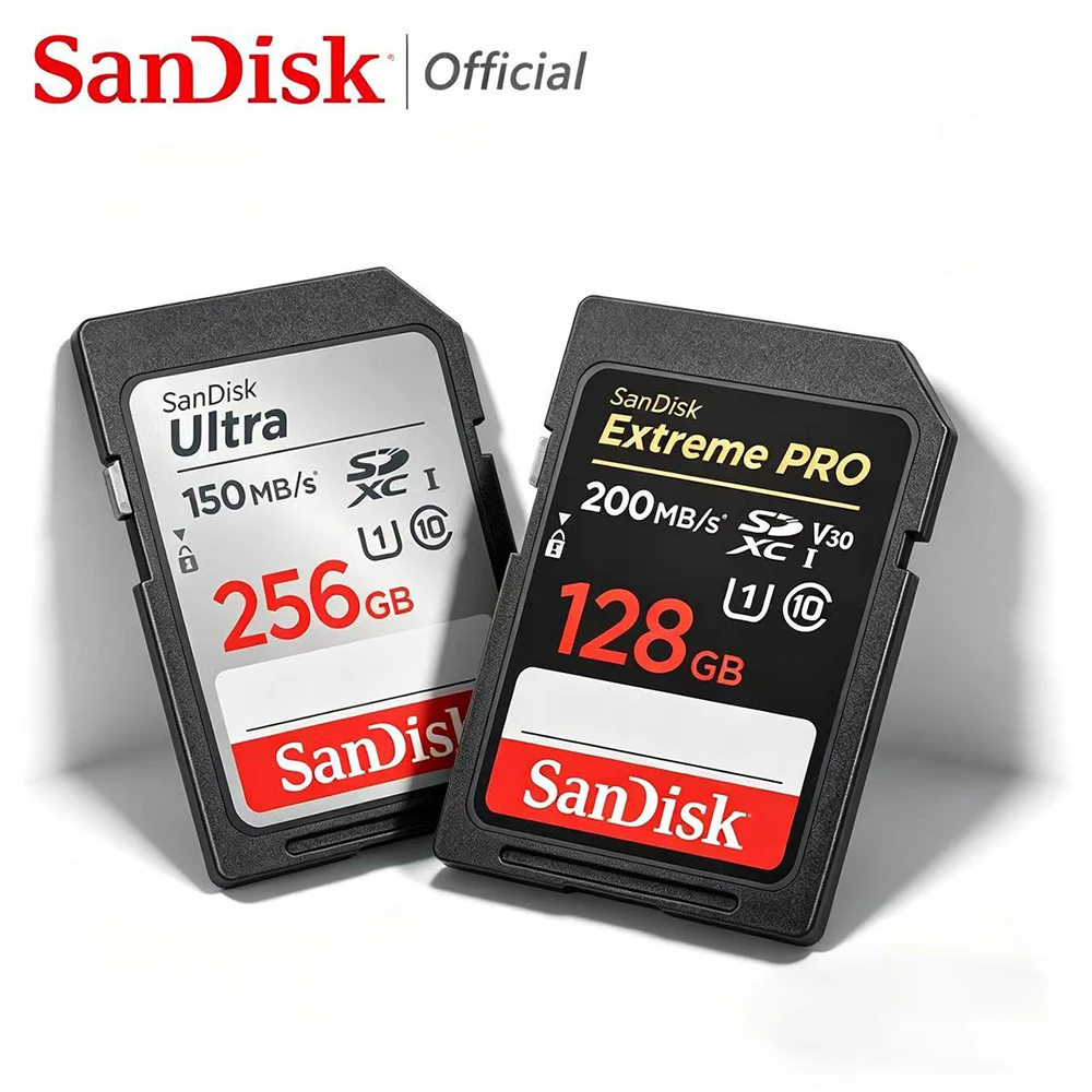 

Карта памяти SanDisk Extreme PRO SD UHS-I V30 4K C10 32ГБ 64ГБ 128ГБ 256ГБ 512ГБ 1ТБ высокоскоростная 200МБ/с для камеры и ПК