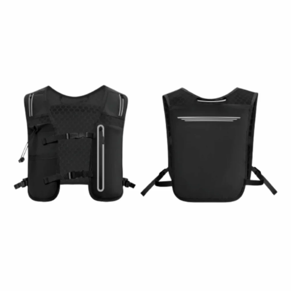 

Светоотражающий жилет для бега с водонепроницаемой бутылкой для воды 500 мл, регулируемый, из нейлона