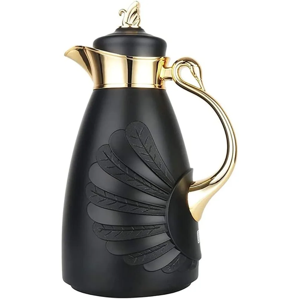 

Press Coffee Maker Double Wall Tea Maker with Stainless Steel Glass Liner for Coffee Hot Water Tea Beverage