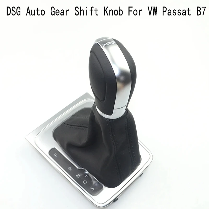 1 PCS Car DSG Auto Gear Shift Knob Shift Lever Automotive Supplies As Shown Plastic+PU Leather For VW Passat B7 3AD713203