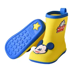 Children RainBoots Baby Boys PVC Outdoor Cartoon Minnie for Kids Waterproof Shoes Water Boots Girl Kitty Waterproof Boots Disney