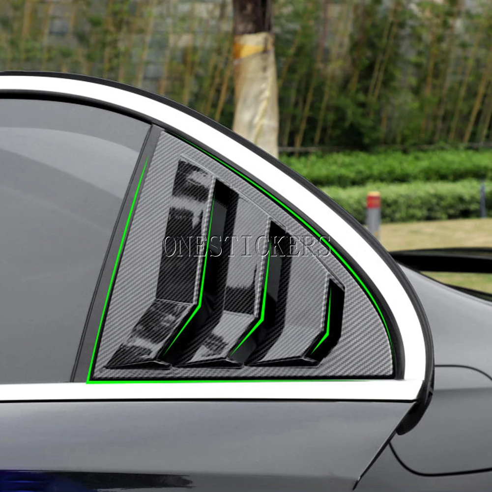 For Mercedes Benz A Class W177 V177 A180 200 220 250 Sedan 2019-2022 No Hatchback Car Rear Window Triangle Shutters Trim Cover