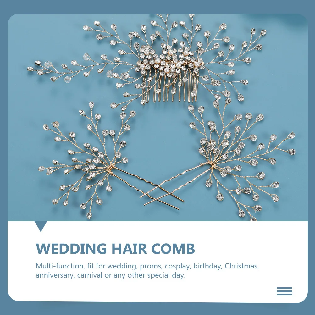 مجموعة واحدة من غطاء رأس العروس الرومانسي، قطعة شعر رائعة، مادة ممتازة، عمر خدمة طويل، ديكور الزفاف، دبوس شعر الزفاف