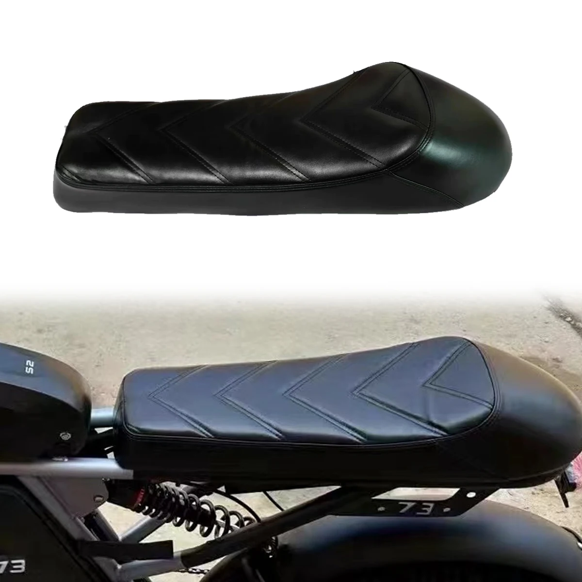 

55cm New universal seat cushion for bicycles high-end leather seats motorcycles comfortable saddle For Super 73 S1 S2 RX Y1 SQI