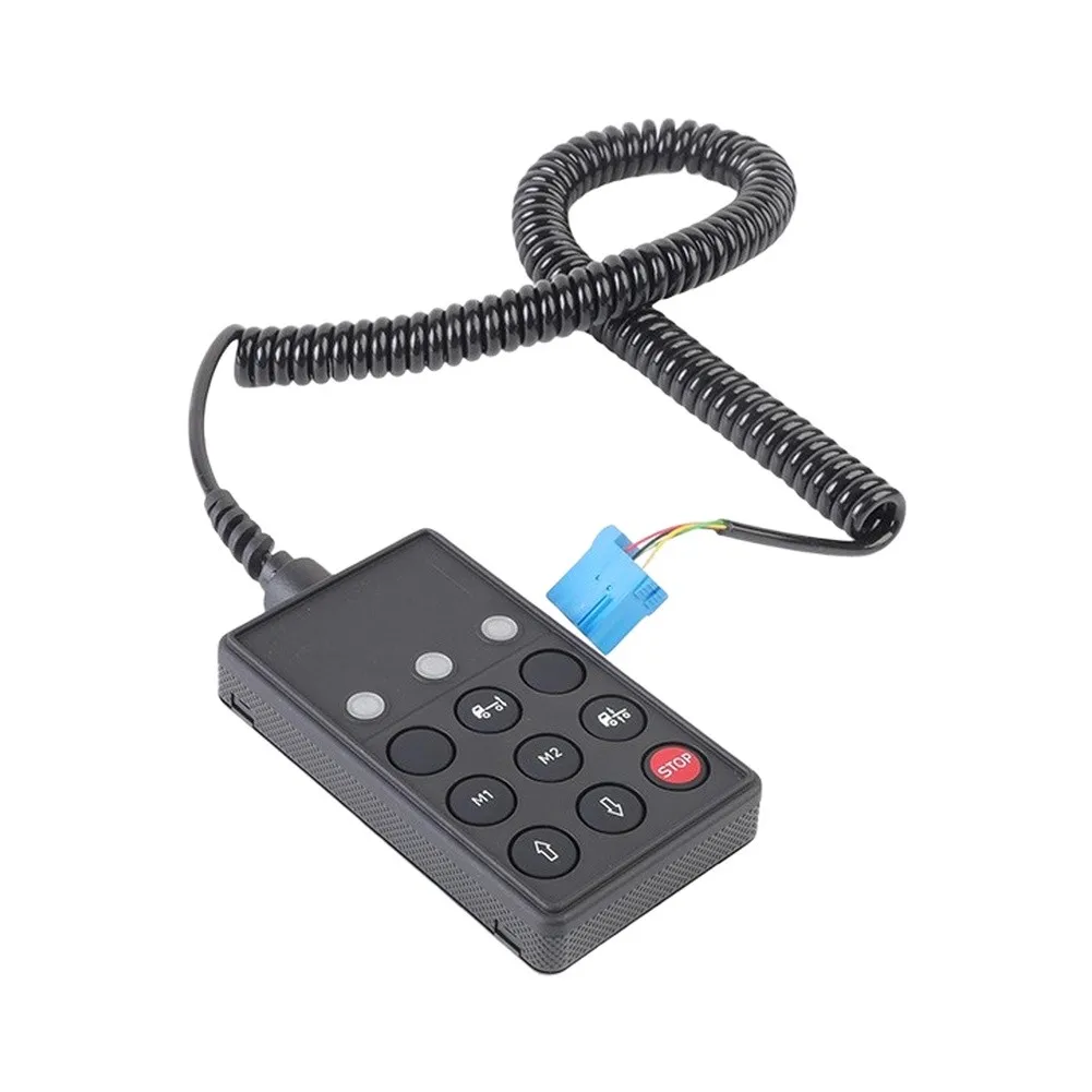 For Truck Lift Axle Remote Control Hand Switch with Waterproof Blue Insert and Retractable Spiral Cable for Indoor Outdoor Use